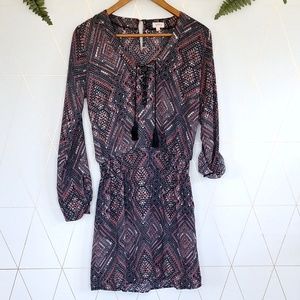 pixley stitchfix dress with tassels, small